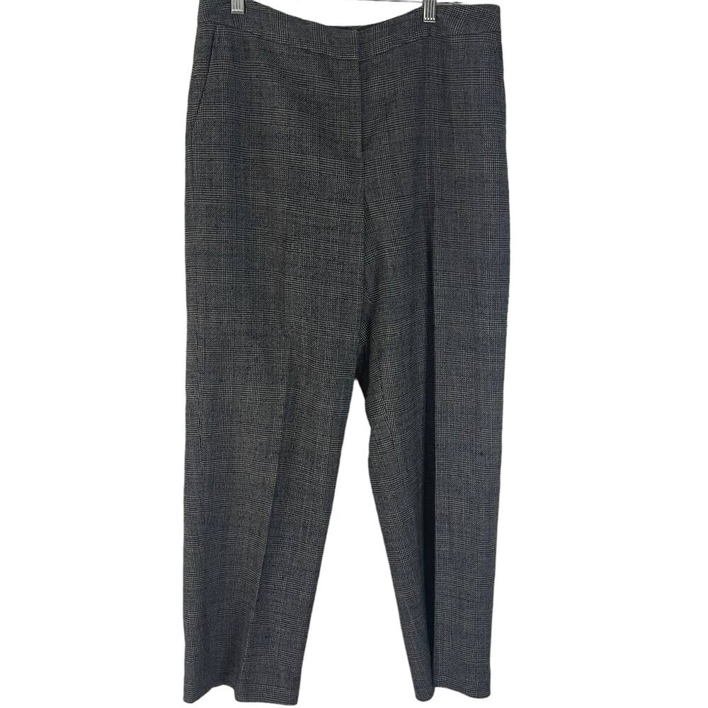 Rafaella Vintage‎ 14P Plaid Wool Career Slacks Pants Interview Outfit Women